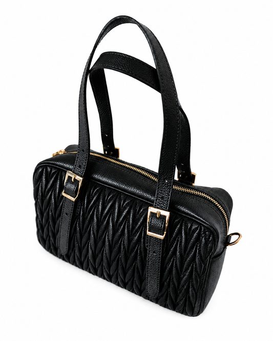 Borsa in vera pelle made in Italy – Design trapuntato elegante