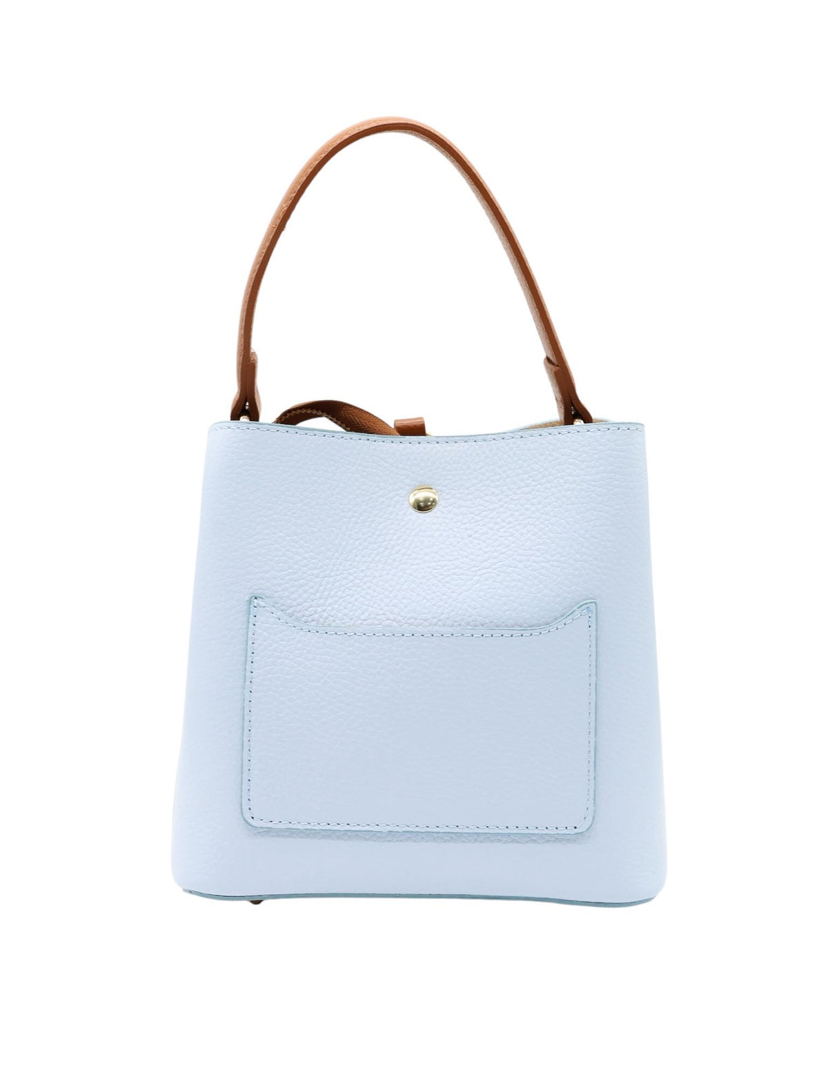 Borsa a secchiello in vera pelle