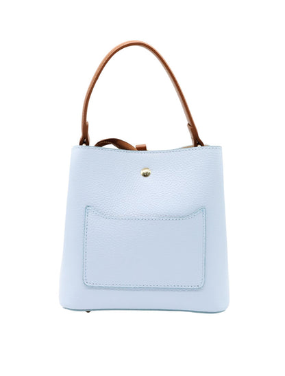 Borsa a secchiello in vera pelle