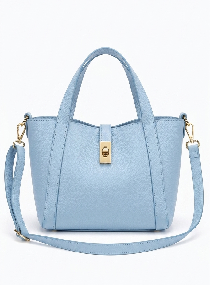 Borsa a mano in vera pelle
