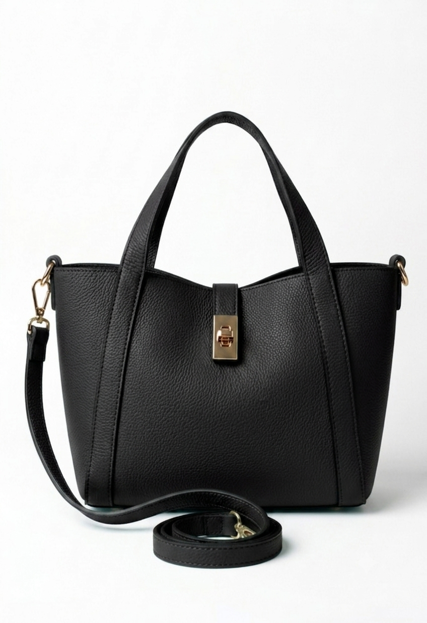 Borsa a mano in vera pelle