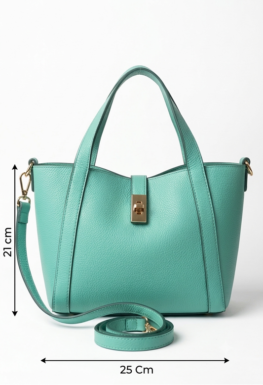 Borsa a mano in vera pelle